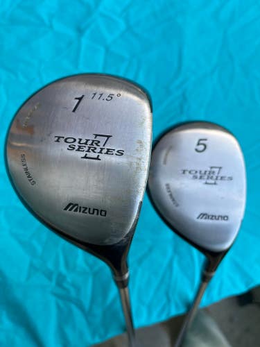 Used Men's Mizuno Tour Series II Fairway Wood Right Handed 5 Wood And 1 Bundle