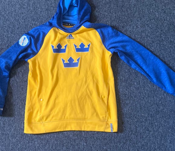 Yellow Used Large Adidas Sweatshirt