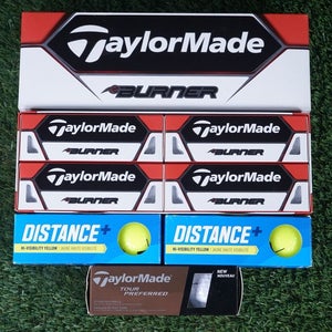 LOT OF 21 NEW TAYLORMADE GOLF BALLS, BURNER, DISTANCE ++ NIB, NOS!