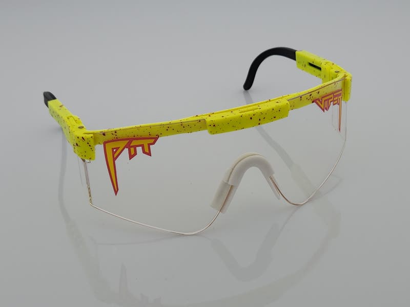Yellow Frame with Clear Lens ANSI Z87 Pit Viper Safety Sunglasses