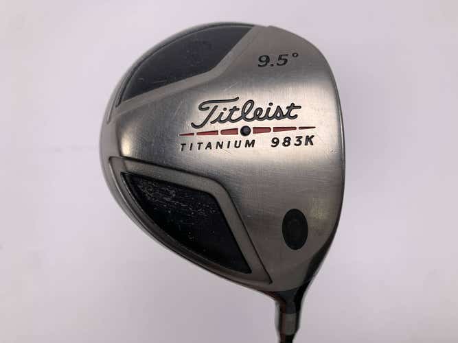 Titleist 983 K Driver 9.5* Graphite Design Tour AD Pershing 65g Stiff RH