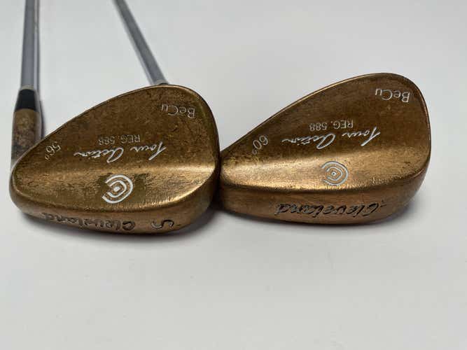 Cleveland 588 Beryllium Copper Wedge Set 56* | 60* True Temper Wedge Steel RH