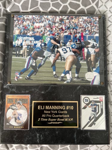 Manning Football Plaque