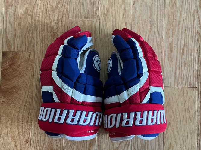 Pro Stock Ilya Kovy Kovalchuk SKA Montreal Canadiens Warrior Covert QR1 Pro 13’ Hockey Gloves