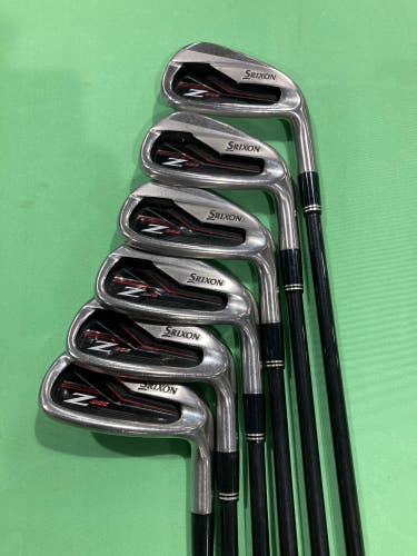 Used Men's Srixon Z 355  Right Handed Iron Set (Regular Flex, Graphite Shafts)