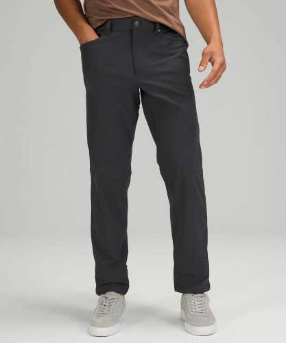 Lululemon ABC Pants Classic 36x27 Warpstreme Obsidian Gray Performance Golf