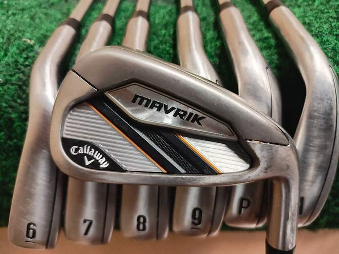 Callaway Mavrik Golf Iron Set 5-PW,AW Steel Shaft Regular Flex XP95 R300