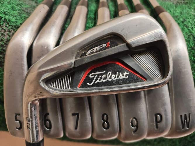 Titleist AP1 712 Golf Iron Set 4-PW,W Steel Shaft Stiff Flex Left Handed S300 LH