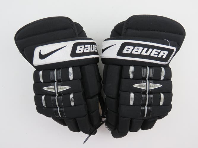 Nike Bauer NBH PRO NHL Pro Stock Ice Hockey Player Gloves Senior 15" Black