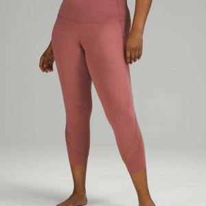 Lululemon Wunder Under High-Rise Crop 23" Updated Scallop Full-On Luxtreme Sz 2