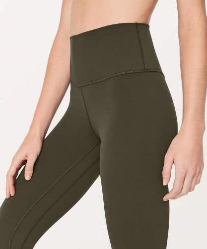 Lululemon Align Pant II *25" Dark Olive Size: 4 High Rise NULU Run Gym Yoga