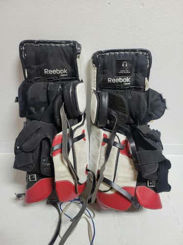 Used Reebok 9000 30" Plus 1" Goalie Leg Pads