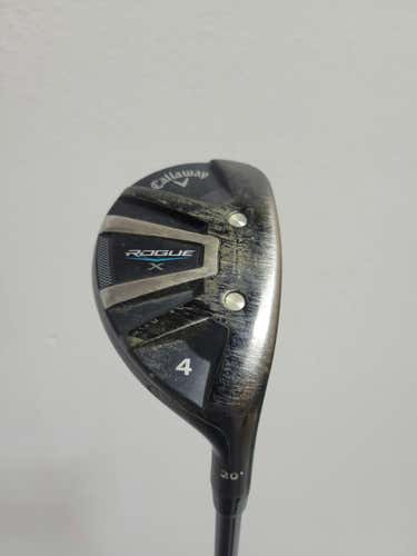 Used Callaway Rogue X 4 Hybrid Stiff Flex Graphite Shaft Hybrid Clubs