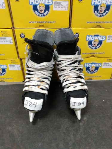 Used Bauer Impact 100 Junior 04 D - R Regular Ice Skates Ice Hockey Skates