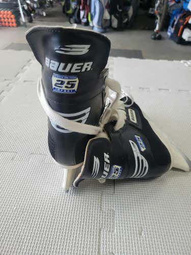 Used Bauer 25 Impact Youth 10.0 Ice Hockey Skates