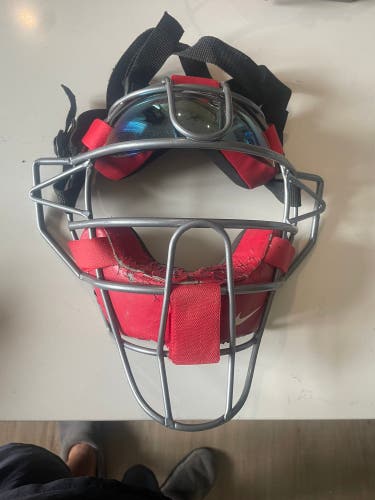 Nike catcher mask red