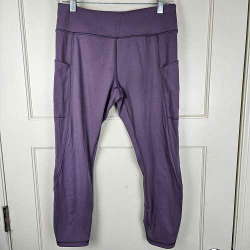 Duluth Trading NoGA Armachillo Cooling Crop Leggings Size: S Purple