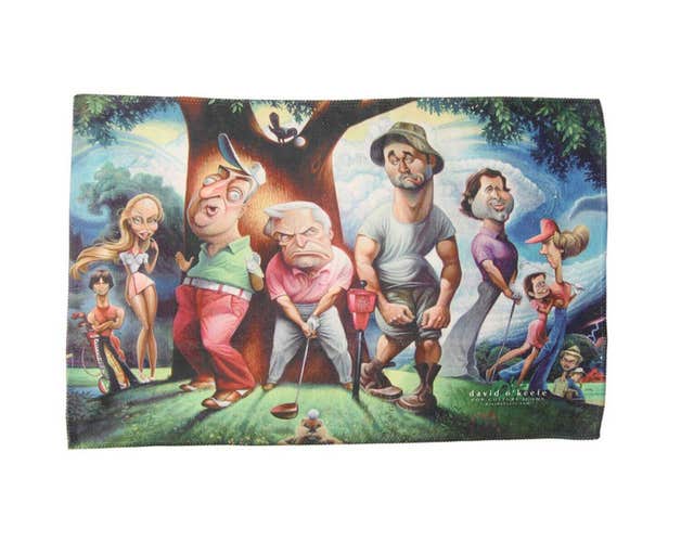 NEW Devant Tribute to Caddyshack Collection Hi Def "Bushwood Scene" Golf Towel