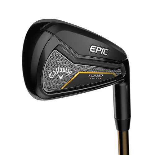 LEFT HANDED CALLAWAY 2019 EPIC FORGED STAR 6 IRON GRAPHITE REGULAR UST MAMIYA ATTAS SPEED SERIES 50