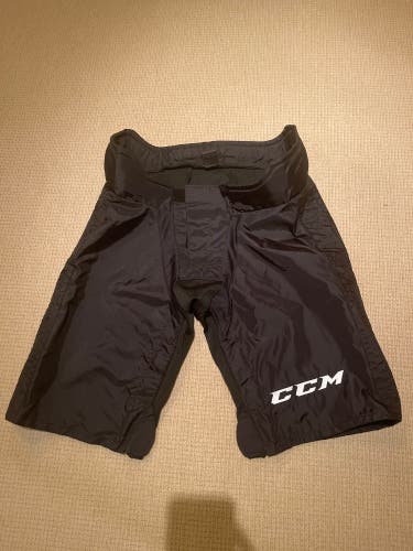 CCM 9K Black NHL Pro Stock Hockey Player Girdle Pant Shell Large Made in Canada