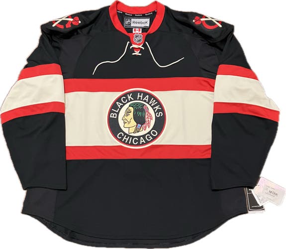 NWT Chicago Blackhawks Alt Winter Classic Reebok Edge 1.0 NHL Hockey Jersey Size 60