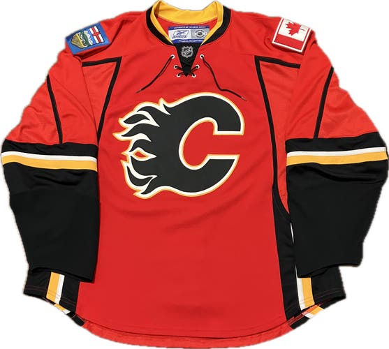 Calgary Flames Prototype Blank Reebok Authentic NHL Hockey Jersey Size 56