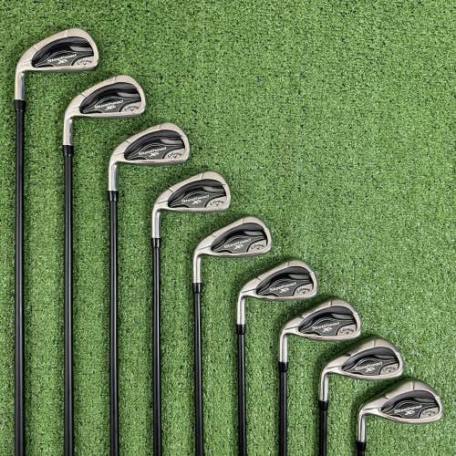 Callaway Steelhead XR Iron Set 4-PW AW SW Senior A Flex Fubuki Left Handed +1/2”