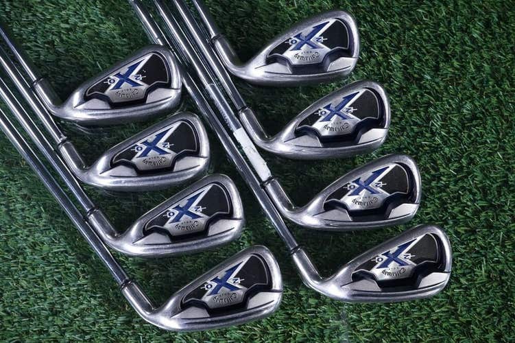 CALLAWAY GOLF X-20 IRONS SET 3-P X-20 UNI FLEX SHAFTS ~ L@@K!!