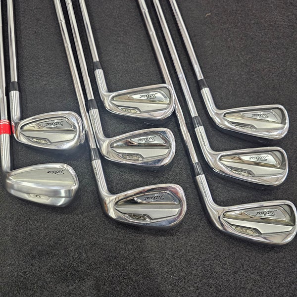 Used Men's Titleist T100 Right Handed Iron Set Stiff Flex 8 Pieces Steel Shaft