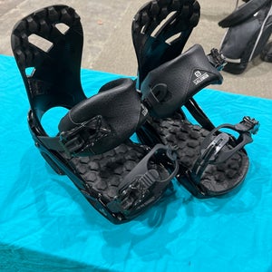Used Small Kid's Salomon Rhythm Snowboard Bindings All Mountain