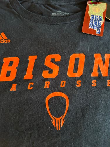 Adidas Bucknell Bison lacrosse t-shirt