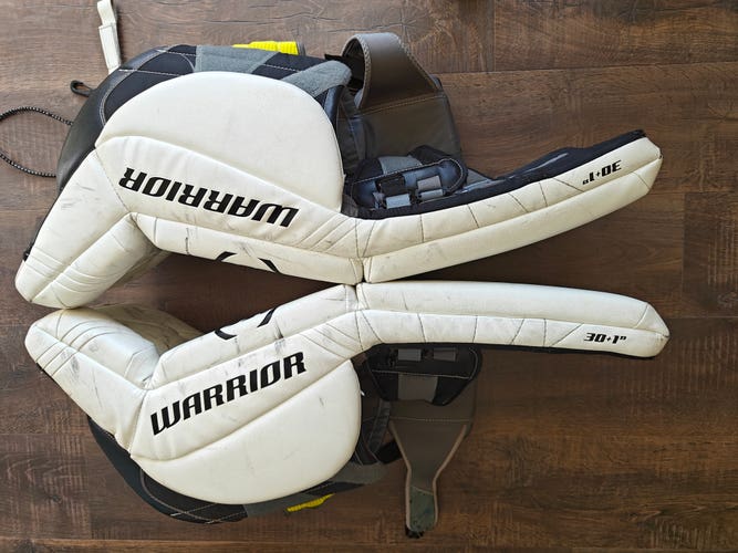 Used 30" Warrior Ritual GT Goalie Leg Pads