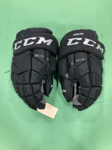 Black Used Senior CCM HG12 Gloves 14" Pro Stock