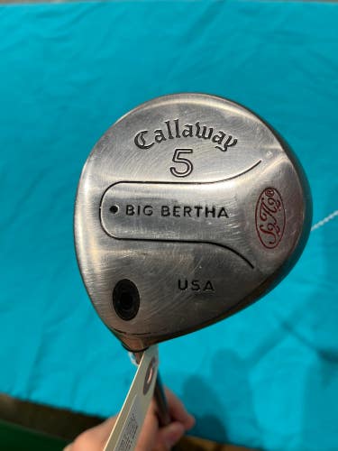 Used Men's Callaway Big Bertha Fairway Wood Left Hand Stiff Flex 5 Wood