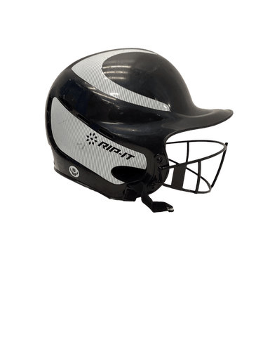 Used Rip-it Black White Helmet Md Baseball And Softball Helmets