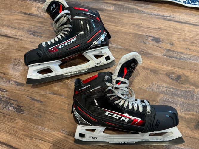 Used Senior CCM Jetspeed FT2 Hockey Goalie Skates Regular Width 11
