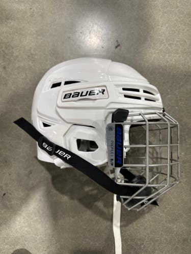 White Used Small Bauer IMS 5.0 Helmet