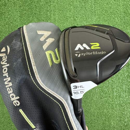 TaylorMade M2 2017 3 Wood 16.5 3 HL Senior A Flex Fujikura XLR8 Pro Left Handed