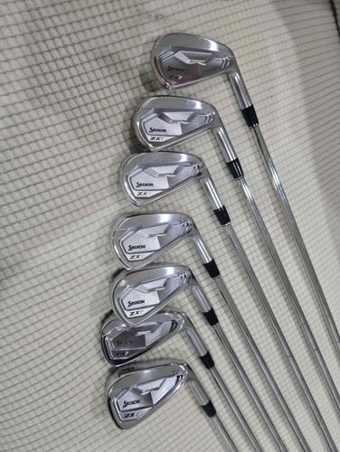 New Men's Srixon ZX7 MKII Right Handed Iron Set Stiff Flex Steel Shaft