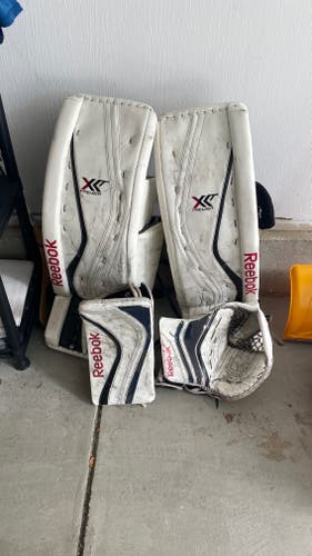 Used 35 +1.5 Reebok Premier XLT Pro Regular Goalie Full Set