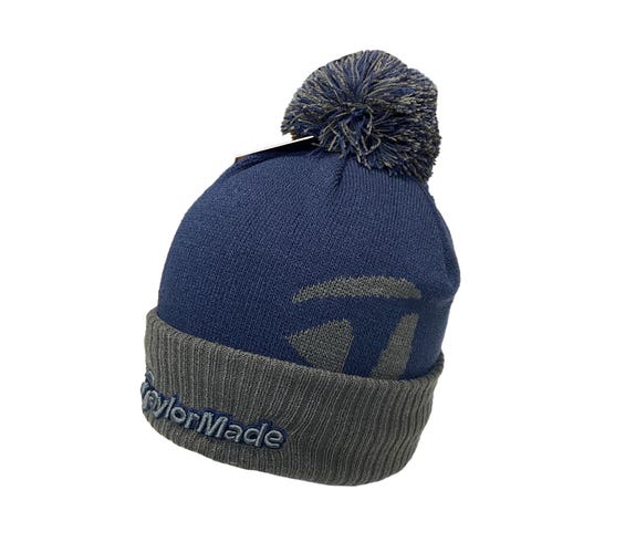 NEW TaylorMade Bobble Beanie Navy Beanie/Hat/Cap