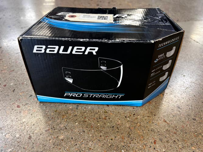 Used Medium Senior Bauer Pro Straight Clear Visor (x3)