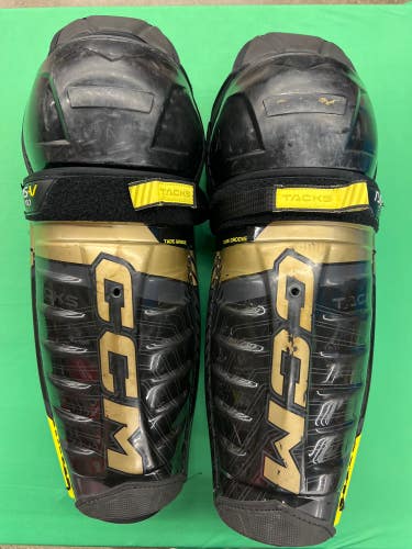 Used Senior CCM Tacks AS-V Pro Shin Pads 13"