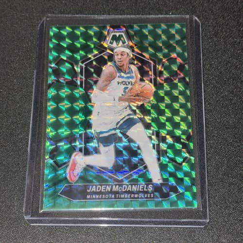 Jaden McDaniels Minnesota Timberwolves 23-24 Mosaic NBA Basketball Green Base 87