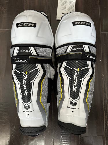 New CCM Ultra Tacks Shin Pads 14”