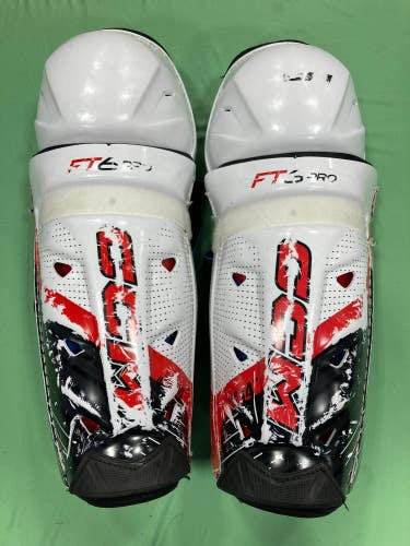 Used Senior CCM Jetspeed ft6 pro Shin Pads 14"