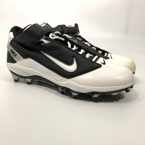 Nike Mens Football Cleat 16 White Black Lacrosse Pair Sports Air LT Super Bad