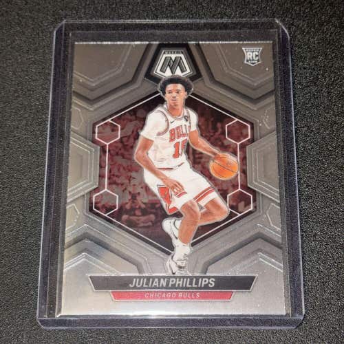 Julian Phillips Chicago Bulls 2023-24 Panini Mosaic NBA Basketball Rookie #224