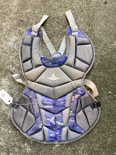 Blue Used Intermediate All Star System 7 Catcher's Chest Protector