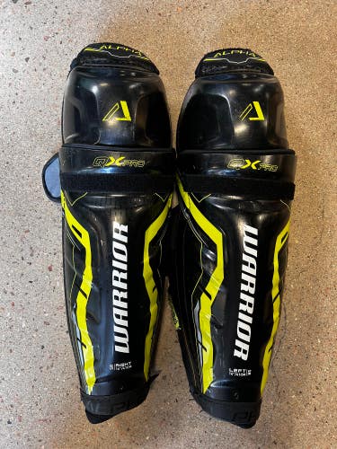 Used Senior Warrior Alpha QX Pro Shin Pads 16"